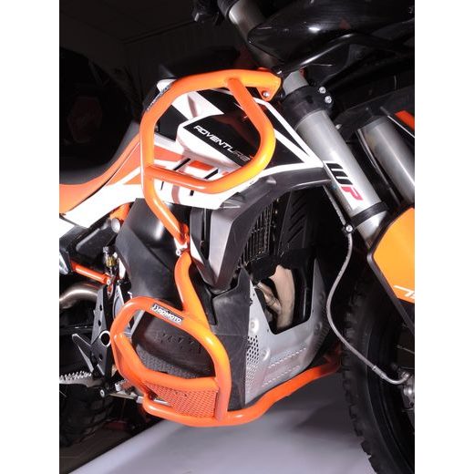 OCHRANNÉ RÁMY MOTORU RDMOTO CF130O ORANŽOVÁ VRCHNÍ A SPODNÍ