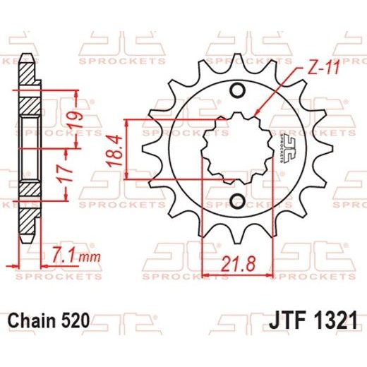 ŘETĚZOVÁ SADA EK - STŘÍBRNÝ ŘETĚZ 520 SRO, O-KROUŽEK, KOLEČKO JT, ROZETA JT PRO HONDA CB 300 R 2019-2025