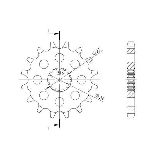 ŘETĚZOVÉ KOLEČKO SUPERSPROX CST-423:18 18 ZUBŮ, 530