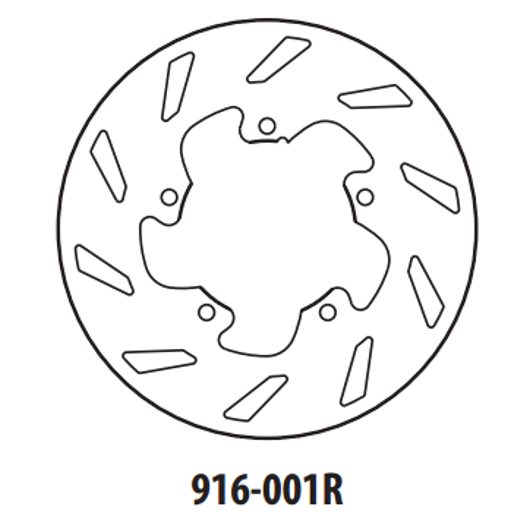 BRZDOVÝ KOTOUČ GOLDFREN 916-001R ZADNÍ 175 MM