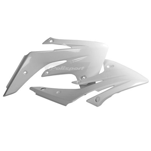 SPOILERY CHLADIČE POLISPORT 8412200002 (PÁR) BÍLÁ PRO HONDA CRF 150 R / RB 2007-2025