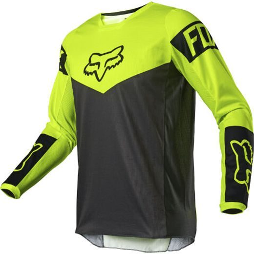 FOX 180 REVN JERSEY - FLUO YELLOW MX21