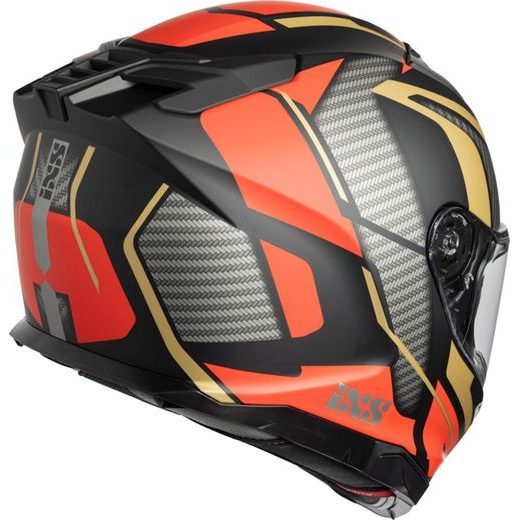 INTEGRÁLNÍ HELMA IXS IXS 912 SV 2.0 BLADE X14094 MATNÁ ČERNÁ - ČERVENÁ - ZLATÁ S