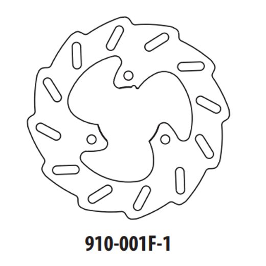 BRZDOVÝ KOTOUČ GOLDFREN 910-001F-1 PŘEDNÍ 190 MM