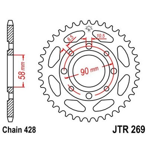 ŘETĚZOVÁ SADA D.I.D CHAIN - STŘÍBRNÝ ŘETĚZ 428 VX, X-KROUŽEK, KOLEČKO SUPERSPROX, ROZETA JT PRO DAELIM VT 125 EVOLUTION 1998-2002
