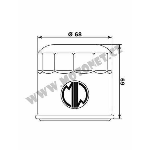 OLEJOVÝ FILTR MIW HY19002 PRO LINHAI M500 M550