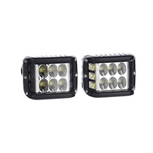 SHARK LED SINGLE SIDE SHOOTER, HOMOLOGACE E9, CREE LED, 45W SET 2 KUSY