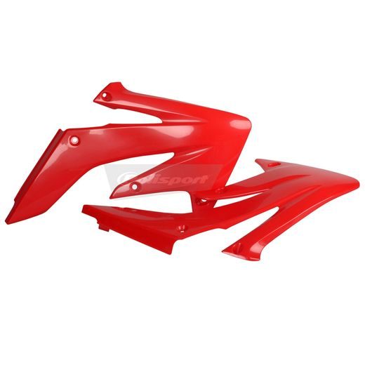 SPOILERY CHLADIČE POLISPORT 8410300003 (PÁR) ČERVENÁ CR 04 PRO HONDA CRF 250 R 2004-2009