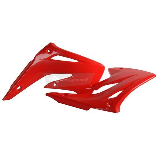 SPOILERY CHLADIČE POLISPORT 8410600001 (PÁR) ČERVENÁ CR 04 PRO HONDA CR 85 R / RB 2003-2007