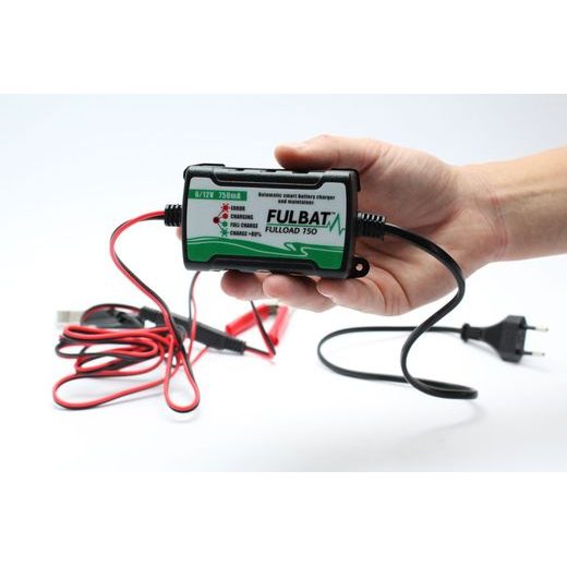 NABÍJEČKA BATERIÍ FULBAT FULLOAD 750 6V/12V (VHODNÉ TAKÉ PRO LITHIOVÉ BATERIE)