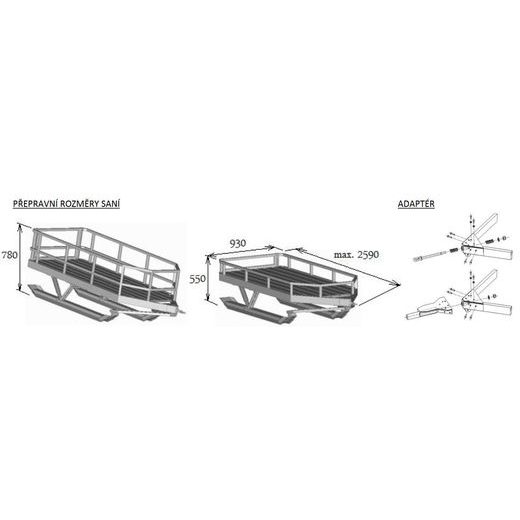 SANĚ ZA ČTYŘKOLKU