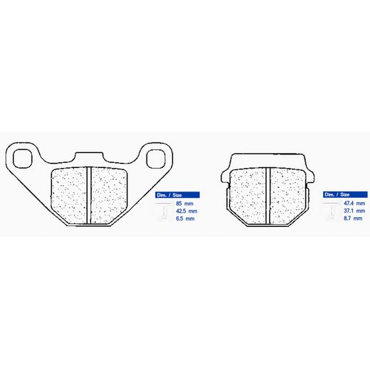 BRZDOVÉ DESTIČKY CL BRAKES 2469 A3+