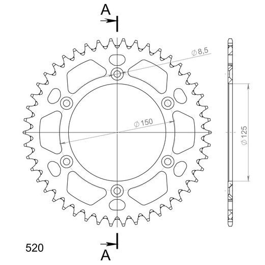 ŘETĚZOVÁ SADA EK - ZLATÝ ŘETĚZ 520 DEX, X-KROUŽEK, KOLEČKO SUPERSPROX, ROZETA SUPERSPROX PRO KTM EXC-F 350 2024