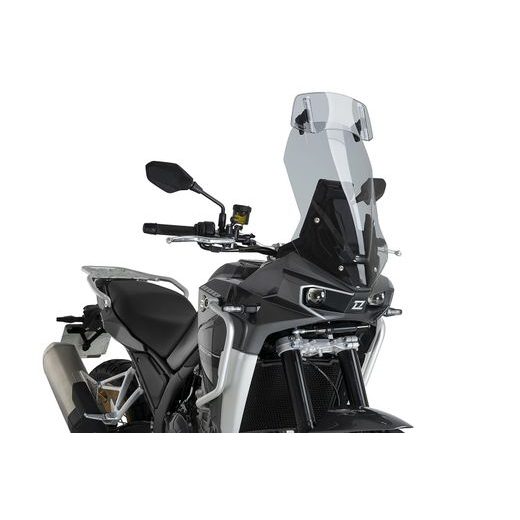 PŘÍDAVNÉ PLEXI NASTAVITELNÉ PUIG 2.0 20764F CLIP-ON TMAVÁ KOUŘOVÁ