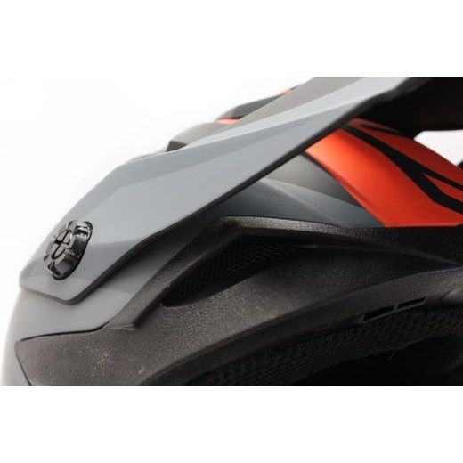 MOTOKROSOVÁ HELMA YOKO SCRAMBLE MATNĚ ČERNÝ / ORANŽOVÝ XXL