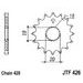 ŘETĚZOVÁ SADA D.I.D CHAIN - STŘÍBRNÝ ŘETĚZ 428 VX, X-KROUŽEK, KOLEČKO JT, ROZETA JT PRO SUZUKI GS 125 1982