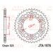 HLINÍKOVÁ ŘETĚZOVÁ ROZETA JT JTA 1876-48BLK 48 ZUBŮ, 525 ČERNÁ