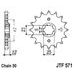 ŘETĚZOVÉ KOLEČKO JT JTF 571-16 16 ZUBŮ, 530