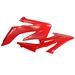 SPOILERY CHLADIČE POLISPORT 8410300003 (PÁR) ČERVENÁ CR 04 PRO HONDA CRF 250 R 2004-2009