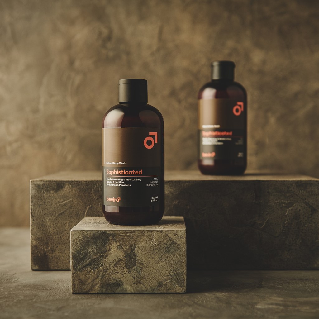 Přírodní sprchový gel Sophisticated - Beviro - Tělo - E-shop - Beviro -  Maximálně přírodní kosmetika pro náročné muže