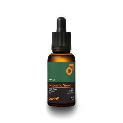 BEVIRO, BEARD OIL BERGAMIA WOOD - VOUSY
