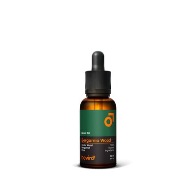 BEVIRO, BEARD OIL BERGAMIA WOOD - VOUSY