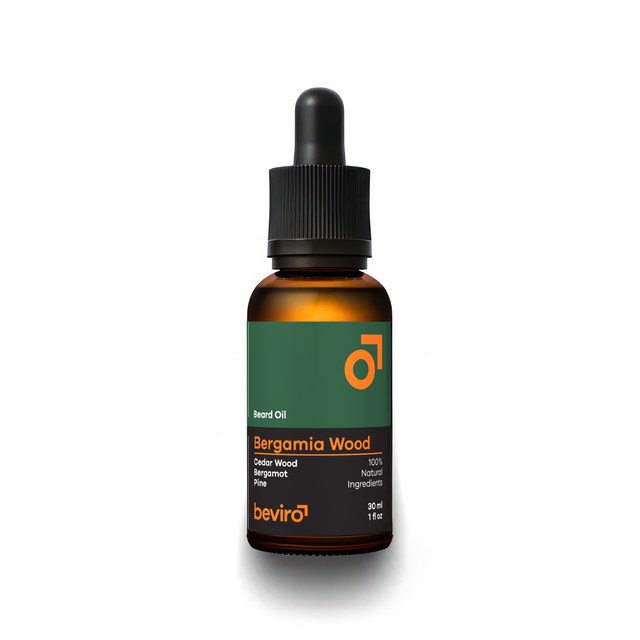 BEVIRO, BEARD OIL BERGAMIA WOOD - VOUSY