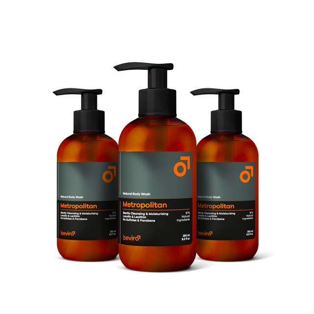 BEVIRO, 3-PACK: NATURAL BODY WASH - VÝHODNÁ BALENÍ