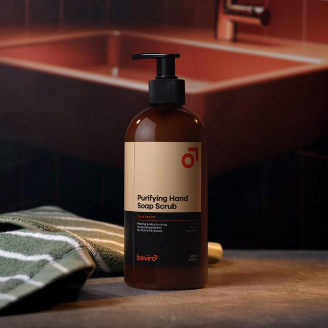 BEVIRO, PURIFYING HAND SOAP SCRUB ZESTY VETIVER - BODY