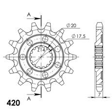 Řetězové kolečko SUPERSPROX CST-560:14