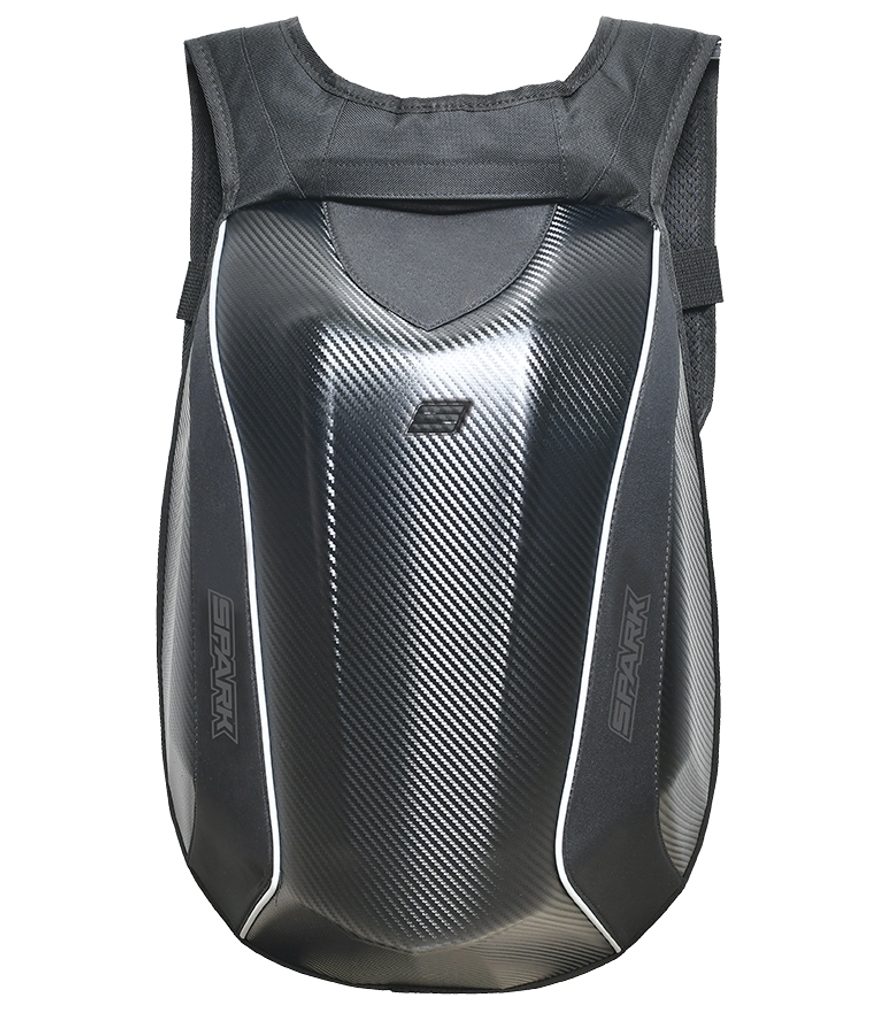 Aerodynamický batoh Spark BP17 na motorku, imitace carbonu