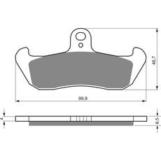 BRZDOVÉ OBLOŽENIE GOLDFREN 006 K5