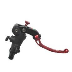RADIAL BRAKE MASTER CYLINDER ACCOSSATO 19 X 18 WITH FOLDING LEVER,RED