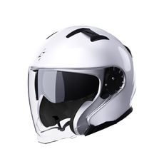 OPEN FACE HELMET STORMER RIVAL WHITE PEARLY XS