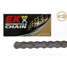 REŤAZOVÁ SADA EK - STRIEBORNÝ REŤAZ 428 SHDR, NETESNENÝ, KOLIESKO JT POGUMOVANÉ, ROZETA JT PRE KAWASAKI Z 125 2021-2022