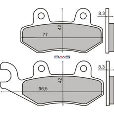BRZDOVÉ OBLOŽENIE RMS 225101620 ORGANICKÉ