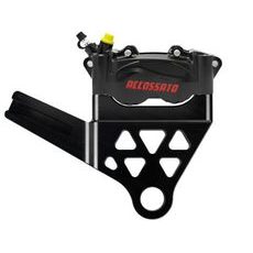 RADIAL BRAKE CALIPER KIT REAR + BRAKE FLANGE ACCOSSATO KITA32 FOR HARLEY DAVIDSON SOFTAIL
