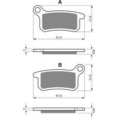 BRZDOVÉ OBLOŽENIE GOLDFREN 185 AD