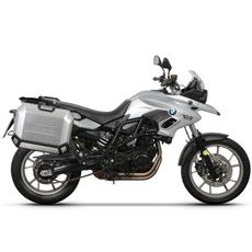 KOMPLETNÁ SADA BOČNÝCH HLINÍKOVÝCH KUFROV SHAD TERRA, 36/47 LITROVÝ BOČNÉ KUFRE, VRÁTANE MONTÁŽNEJ SADY SHAD BMW F 650 GS / F 700 GS/ F 800 GS (2008 - 2018)