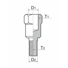 ADAPTÉR NA SPÄTNÉ ZRKADLO RMS 121850170 M10 LH - M8 RH
