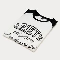 TRIČKO ARIETE LONG 14908-LBM BLACK AND WHITE M