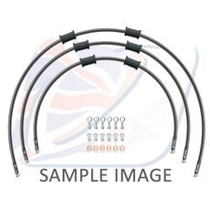ŠTANDART -PREDOK -SADA VENHILL POWERHOSEPLUS KAW-4001F-CB (3 HADICE V SADE) KARBÓNOVÉ HADICE, CHRÓMOVÉ KONCOVKY