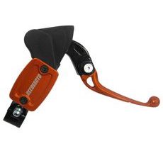 RADIAL BRAKE MASTER CYLINDER WITH INTEGRATED RESERVOIR AND FOLDING LEVER ACCOSSATO CY012 PISTON 10.5 MM MODRÁ