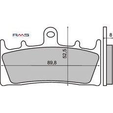 BRZDOVÉ OBLOŽENIE RMS 225101170 ORGANICKÉ