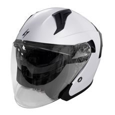 OPEN FACE HELMET STORMER RUN WHITE PEARLY XL