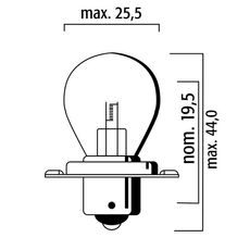 ŽIAROVKA RMS FLOSSER 246510476 6V 15W SB 25 P26S