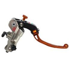 RADIAL BRAKE MASTER CYLINDER ACCOSSATO PC008 PRS 19X17-18-19 WITH FOLDING LEVER, ORANGE