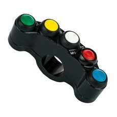 RACING 5-KEY BUTTON PANEL ACCOSSATO PS004 CNC-WORKED LEFT SIDE