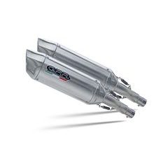 DVOJITÁ KONCOVKA VÝFUKU SLIP - ON GPR FURORE-X INOX E4.A.56.FXSC MATTE BLACK