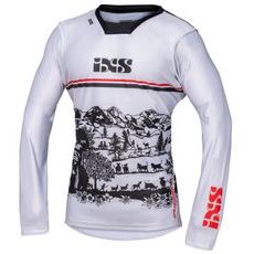 MX JERSEY IXS TRIGGER 3.0 X35017 BIELO-ČIERNO-ČERVENÁ L